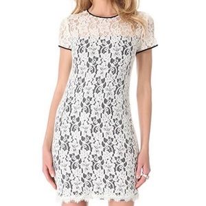 Diane Von Furstenberg Barbie Lace Dress Ivory DVF